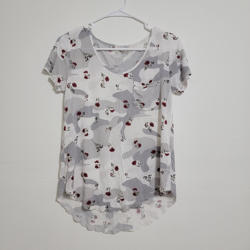 Floral Gray Camo Hollister Shirt